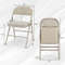 Foldable Chair Set of 6 with Padded Seat and Fabric Covered Backrest, Durable Metal Frame Folding Chairs for Home Office