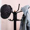 Vintage Metal Coat Hat Tree Stand Clothes Hanger with Umbrella Holder, Freestanding Entryway Rack with 2-Tier Hook