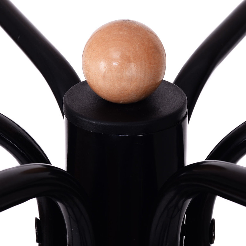 Vintage Metal Coat Hat Tree Stand Clothes Hanger with Umbrella Holder, Freestanding Entryway Rack with 2-Tier Hook