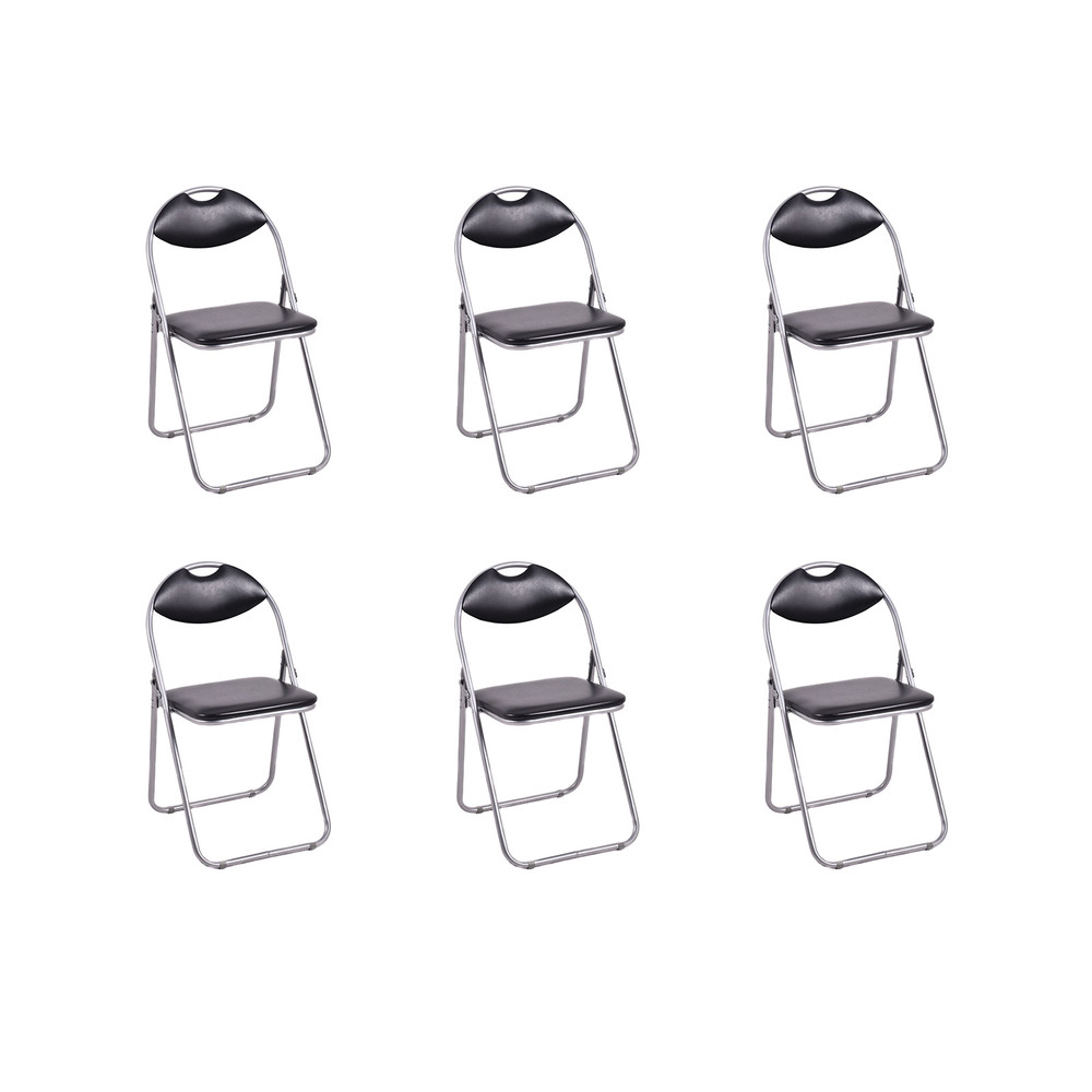 Portable UShape Folding Chairs With Hollow Handle Comfortable Foldable Dining Chairs For Easy Carry 7