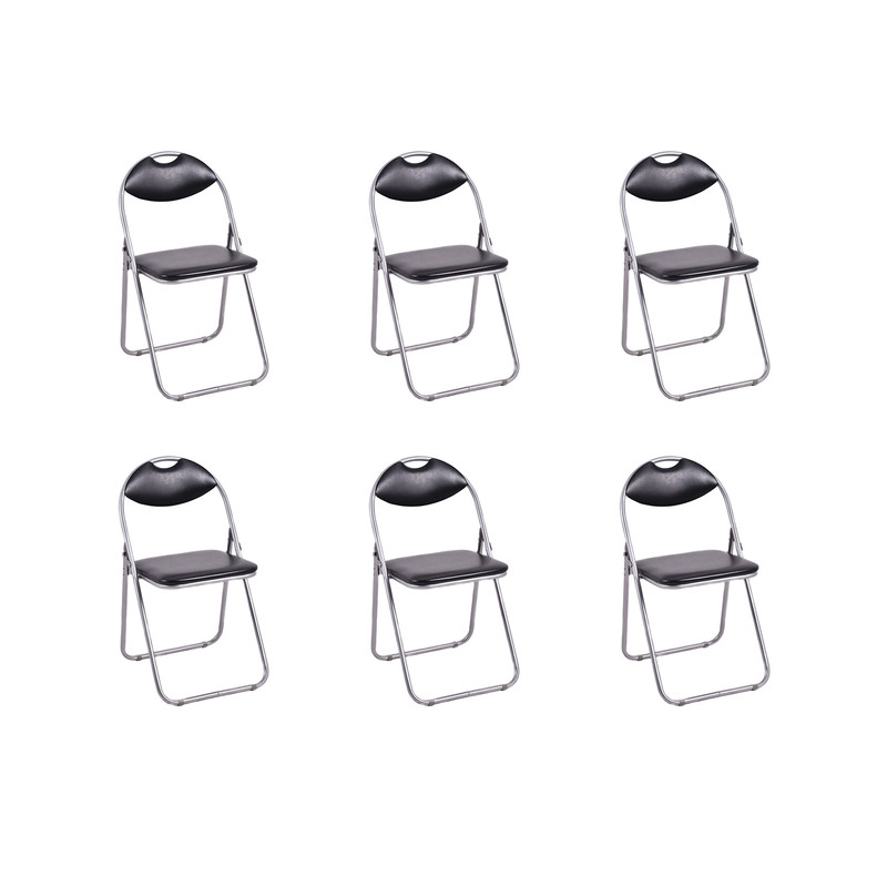 Portable UShape Folding Chairs With Hollow Handle Comfortable Foldable Dining Chairs For Easy Carry 7