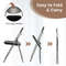 Portable UShape Folding Chairs With Hollow Handle Comfortable Foldable Dining Chairs For Easy Carry 3