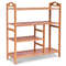 Natural Bamboo Shoe Rack With Boot Storage Compact Multifunction Organizer For Entryway Hallway Liv 7