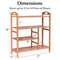 Natural Bamboo Shoe Rack With Boot Storage Compact Multifunction Organizer For Entryway Hallway Liv 6