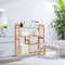 Natural Bamboo Shoe Rack With Boot Storage Compact Multifunction Organizer For Entryway Hallway Liv 3