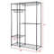 Portable Steel Closet Hanger Storage Rack Organizer, Heavy-Duty Adjustable Wardrobe Shelving for Clothes & Shoes