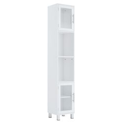 71 inch tall tower bathroom storage cabinet & organizer – modern display shelves for bedroom, bathroom, and living room