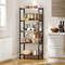 5-Tier Industrial Bookshelf – Heavy-Duty Metal Storage Rack for Home & Office Display