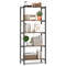 5-Tier Industrial Bookshelf – Heavy-Duty Metal Storage Rack for Home & Office Display