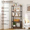 5-Tier Industrial Bookshelf – Heavy-Duty Metal Storage Rack for Home & Office Display