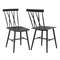 Set of 2 Modern Dining Chairs with Backrest, Sturdy Metal Stackable Chairs