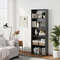 MultiPurpose 5Shelf Wood Bookcase Stylish  Functional Home Office Storage Solution 0