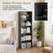 MultiPurpose 5Shelf Wood Bookcase Stylish  Functional Home Office Storage Solution 3