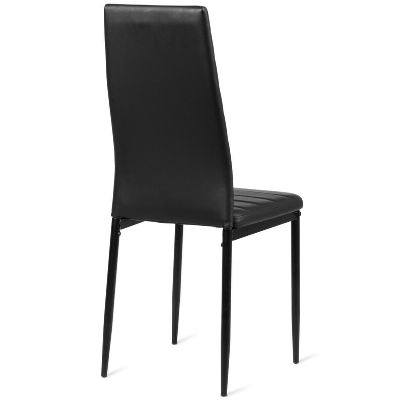 Set Of 6 High Back Dining Chairs Modern Comfort For Your Dining Room 7