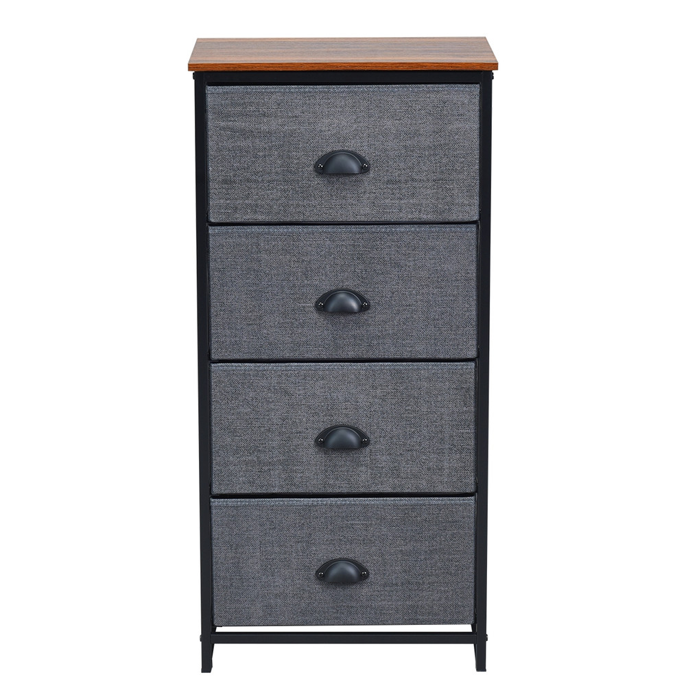 Modern Dresser Storage Tower With Fabric Drawers Drawer Organizer Cabinet With Sturdy Steel Frame F 0