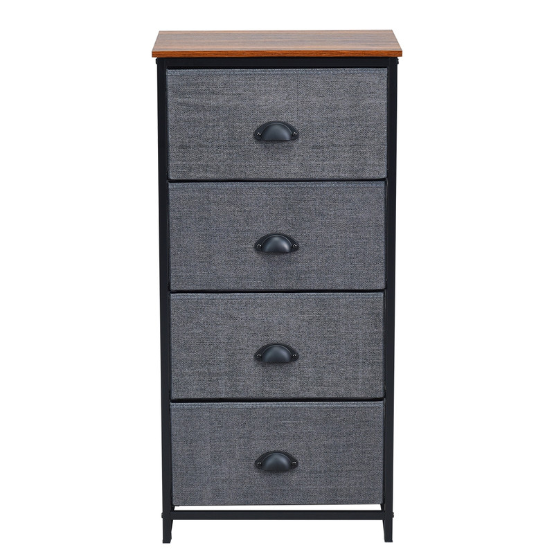 Modern Dresser Storage Tower With Fabric Drawers Drawer Organizer Cabinet With Sturdy Steel Frame F 0