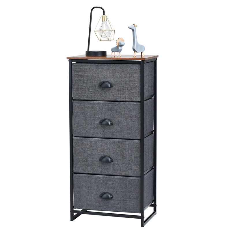 Modern Dresser Storage Tower With Fabric Drawers Drawer Organizer Cabinet With Sturdy Steel Frame F 3