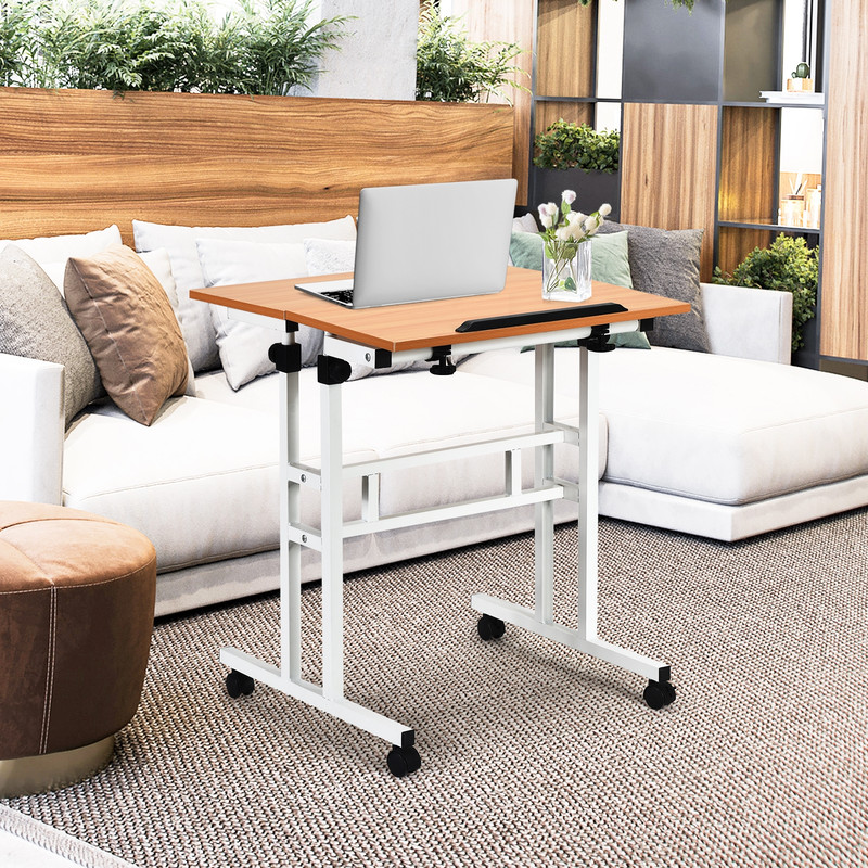 Adjustable SitStanding Computer Desk 2in1 HeightAdjustable Workstation For Home  Office 5
