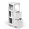 Wooden Bathroom Storage Cabinet Multifunction Floor Organizer With Rack 5