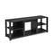 2Tier TV Stand With Storage Cabinet Adjustable Shelves Media Console Organizer 6