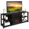 2Tier TV Stand With Storage Cabinet Adjustable Shelves Media Console Organizer 4