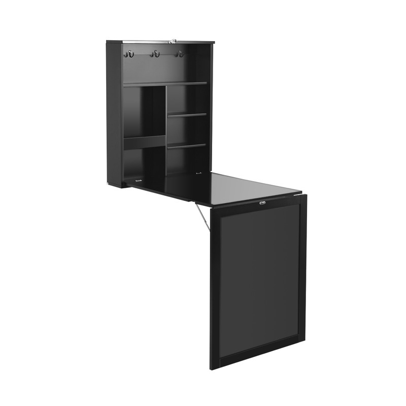 Convertible Wall-Mounted Table with Chalkboard, Space-Saving & Multi-Functional