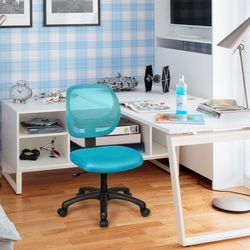 low-back computer task chair with adjustable height & swivel casters, mesh ergonomic desk chair for kids, teens & home