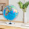 13 Inch Illuminated World Globe 720° Rotating Map with LED Light, Educational Globe for Kids, Desk Decor Night Light