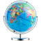 13 Inch Illuminated World Globe 720° Rotating Map with LED Light, Educational Globe for Kids, Desk Decor Night Light