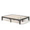 Queen Size Rubber Wood Platform Bed Frame With Wood Slat Support NoiseFree Easy Assembly And Underb 0