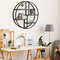 Circular Hanging Storage Shelf WallMounted 4Tier Rack For SpaceSaving Organization 0