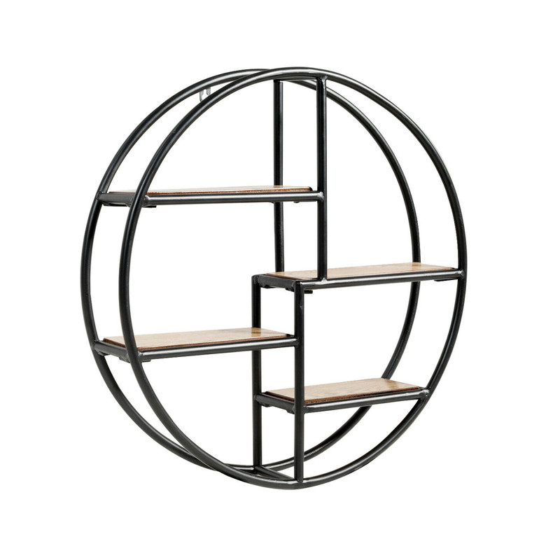 Circular Hanging Storage Shelf WallMounted 4Tier Rack For SpaceSaving Organization 3