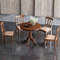 32 Inch Pedestal Side Table Solid Wood Round Pub Table For Home  Bar 7