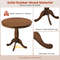 32 Inch Pedestal Side Table Solid Wood Round Pub Table For Home  Bar 3