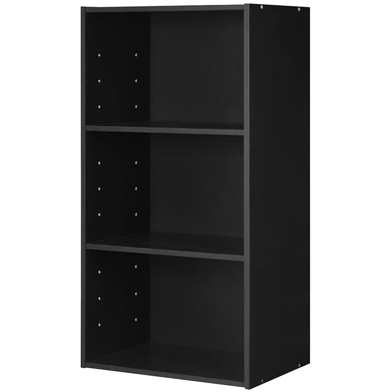 3Tier Open Shelf Bookcase Modern Storage  Display Cabinet For Home  Office 4