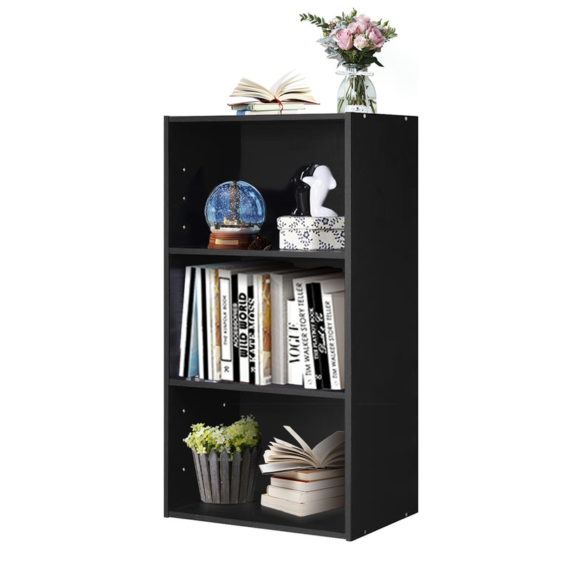 3Tier Open Shelf Bookcase Modern Storage  Display Cabinet For Home  Office 5