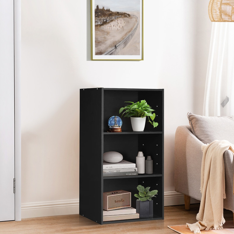 3Tier Open Shelf Bookcase Modern Storage  Display Cabinet For Home  Office 2