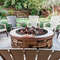 36Inch Round Steel Fire Pit Ring HeavyDuty Outdoor Backyard Fire Pit Accessory 6