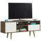 65 Inch TV Stand with Storage, Mid-Century Modern Entertainment Center & Shelves