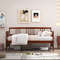 Modern Twin Size Daybed Frame with Wooden Slats Support, Sturdy Pine Wood Design