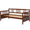 Modern Twin Size Daybed Frame with Wooden Slats Support, Sturdy Pine Wood Design