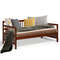 Modern Twin Size Daybed Frame with Wooden Slats Support, Sturdy Pine Wood Design
