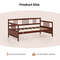 Modern Twin Size Daybed Frame with Wooden Slats Support, Sturdy Pine Wood Design