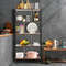 4 Tier Industrial Bookshelf, Freestanding Storage Rack with Metal Frame & Chipboard Shelves