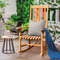 Outdoor Rocking Chair for Patio Deck, Comfortable Single Rocker with Weather-Resistant Frame for Backyard, Porch