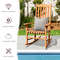 Outdoor Rocking Chair for Patio Deck, Comfortable Single Rocker with Weather-Resistant Frame for Backyard, Porch