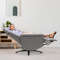 Swivel Massage Recliner Single Sofa with Adjustable Headrest – 360 Rotating & Vibrating Lounge Chair