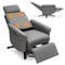 Swivel Massage Recliner Single Sofa with Adjustable Headrest – 360 Rotating & Vibrating Lounge Chair