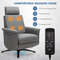 Swivel Massage Recliner Single Sofa with Adjustable Headrest – 360 Rotating & Vibrating Lounge Chair