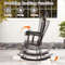 Premium Solid Wood Rocking Chair for Garden & Patio, Durable & Comfortable Outdoor Rocker